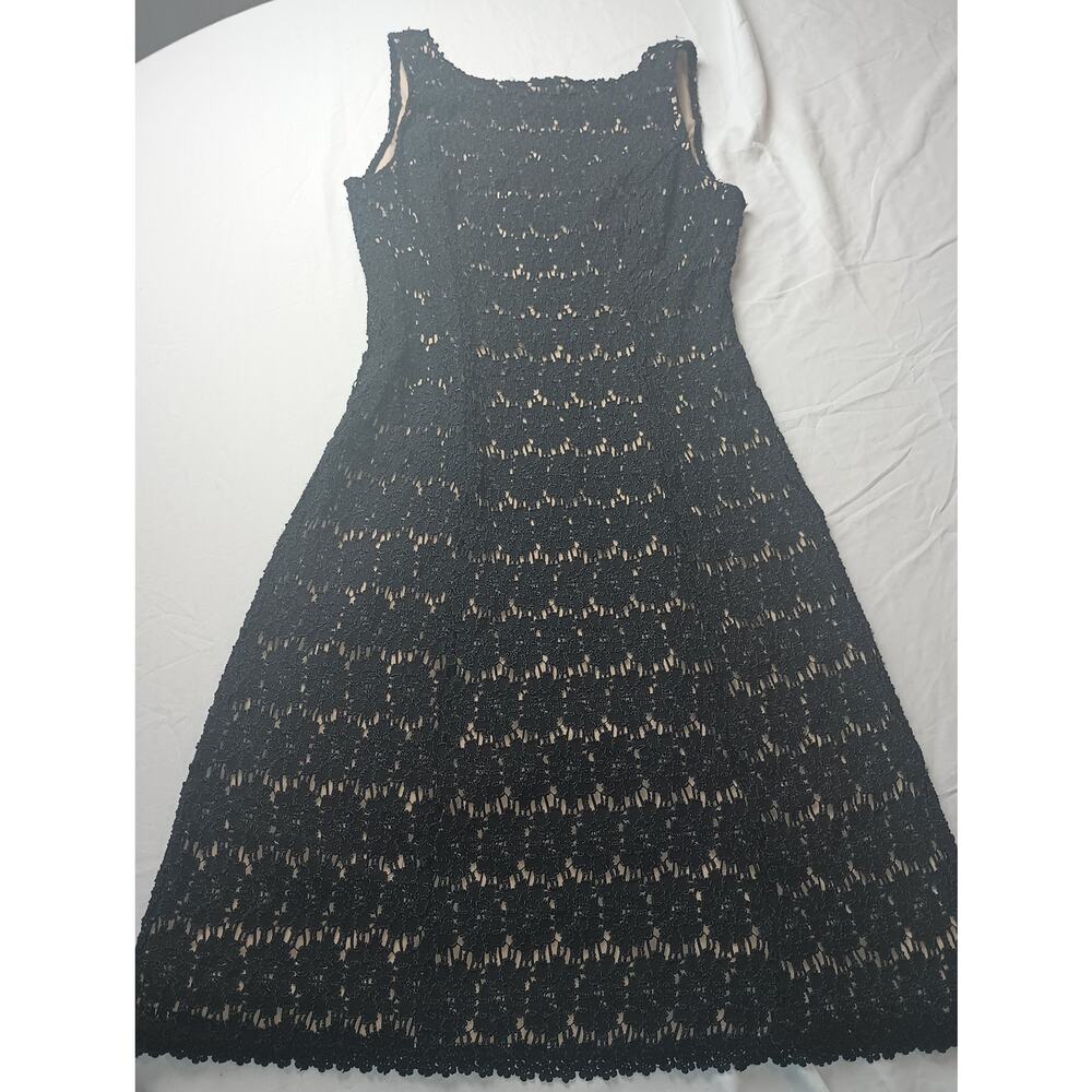 Vintage Mica Eyelet Black Dress Women Floral Goth Witchy Whimsigoth Punk Small